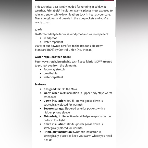 Lululemon Down For It All Vest Porcelain Pink Women’s Size 6 - Picture 9 of 9